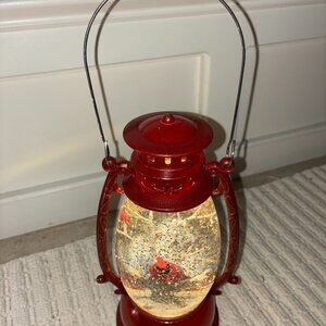 Regency International 9.5 LED Cardinal Lantern Wate Globe - Christmas Cardinal